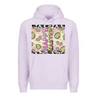 Lilac happy easter with cowhide Premium Hoodie - TumblerDesignByShophia