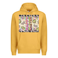 Mustard happy easter with cowhide Premium Hoodie - TumblerDesignByShophia
