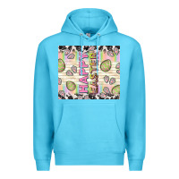 Ocean Blue happy easter with cowhide Premium Hoodie - TumblerDesignByShophia