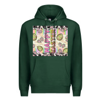 Sports Green happy easter with cowhide Premium Hoodie - TumblerDesignByShophia