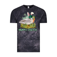 Cloud Black hoppy easter duck hunting Vintage Tee - MaliasSmallBusiness