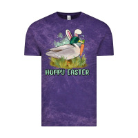Cloud Purple hoppy easter duck hunting Vintage Tee - MaliasSmallBusiness