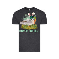 Vintage Black hoppy easter duck hunting Vintage Tee - MaliasSmallBusiness