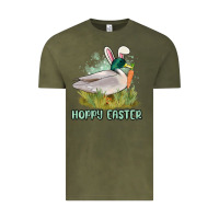 Vintage Olive hoppy easter duck hunting Vintage Tee - MaliasSmallBusiness