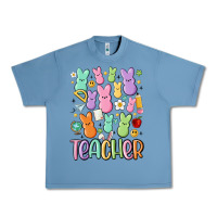 Pebble Blue teacher bunny's Urban Heavy Tee - MaliasSmallBusiness
