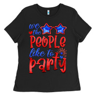 Black we people like the party Ladies Tee - HRA Design Shop