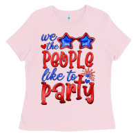 Bubblegum Pink we people like the party Ladies Tee - HRA Design Shop