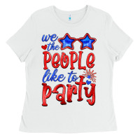 White we people like the party Ladies Tee - HRA Design Shop