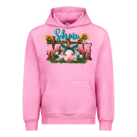 Fuchsia Pink Show mom pig Mother's Day Urban Hoodie - FaDigitalArtStudio