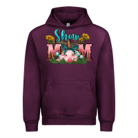 Mauve Wine Show mom pig Mother's Day Urban Hoodie - FaDigitalArtStudio