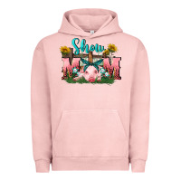 Pigment Salmon Show mom pig Mother's Day Urban Hoodie - FaDigitalArtStudio