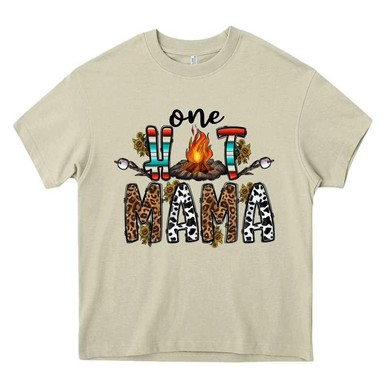 One Hot Mama Heavy Core Tee by CowhideDigitalArt | Teevron