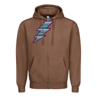 Chestnut Purple Border Aztec Pattern Lightning Zipper Hoodie - Bettercallsaul
