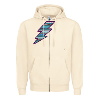 Sandshell Purple Border Aztec Pattern Lightning Zipper Hoodie - Bettercallsaul