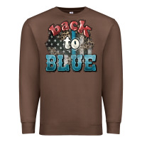 Chestnut Back to blue 4th of july Premium Sweatshirt - HowdyJamesFarm