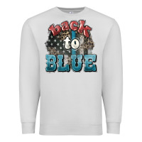Dove Grey Back to blue 4th of july Premium Sweatshirt - HowdyJamesFarm