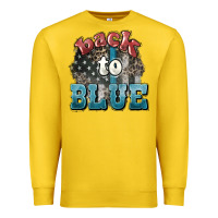 Lemon Back to blue 4th of july Premium Sweatshirt - HowdyJamesFarm