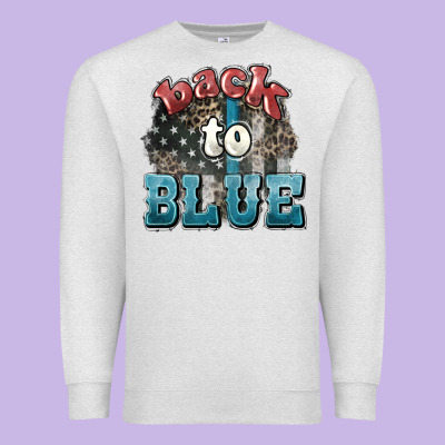 Back To Blue 4th Of July Premium Sweatshirt Designed By Howdyjamesfarm