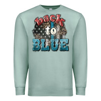 Seafoam Back to blue 4th of july Premium Sweatshirt - HowdyJamesFarm