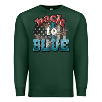 Sports Green Back to blue 4th of july Premium Sweatshirt - HowdyJamesFarm