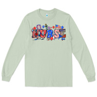 Matcha 4th of july nurse Long Sleeve Tee - NancyCooperArtShop