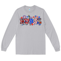 Moon Dust 4th of july nurse Long Sleeve Tee - NancyCooperArtShop