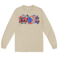 Mushroom 4th of july nurse Long Sleeve Tee - NancyCooperArtShop