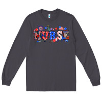 Smoke 4th of july nurse Long Sleeve Tee - NancyCooperArtShop
