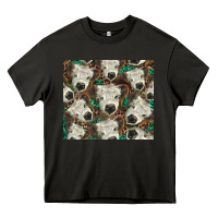 Asphalt white Scottish calf Heavy Core Tee - BarkalooDesign