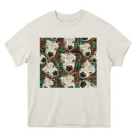 Cream white Scottish calf Heavy Core Tee - BarkalooDesign
