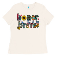 Bone honor the brave Ladies Tee - CowhideDigitalArt