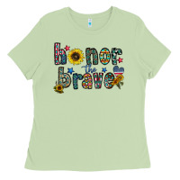 Matcha honor the brave Ladies Tee - CowhideDigitalArt