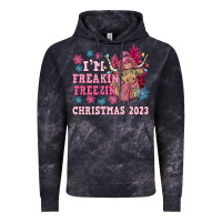 Cloud Black i'm freakin freezin christmas 2023 Vintage Hoodie - NancyCooperArtShop