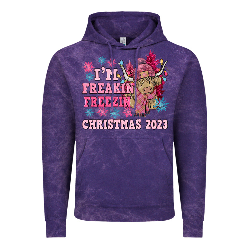 I'm Freakin Freezin Christmas 2023 Vintage Hoodie by NancyCooperArtShop | Teevron