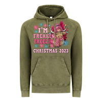 Vintage Olive i'm freakin freezin christmas 2023 Vintage Hoodie - NancyCooperArtShop