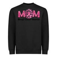 Black Breast Cancer warrior mom Heavyweight Sweatshirt - NancyCooperArtShop