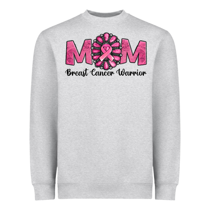 Breast Cancer Warrior Mom Heavyweight Sweatshirt by NancyCooperArtShop | Teevron