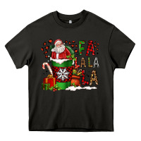 Asphalt fa la la la la christmas santa claus coffee cup Heavy Core Tee - FaDigitalArtStudio