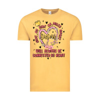 Vintage Mustard side by side or miles apart sisters will always be connected by heart Vintage Tee - MaliasSmallBusiness