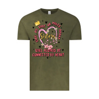 Vintage Olive side by side or miles apart sisters will always be connected by heart Vintage Tee - MaliasSmallBusiness