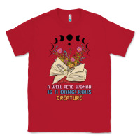 Red a well read woman is a dangerous creature Classic Tee - MaliasSmallBusiness