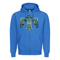 True Royal Cowhide Aztec Thunderbird Zipper Hoodie - Bettercallsaul