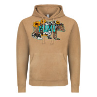 Vintage Camel mama bear sunflowers leopard cowhide mother's day Vintage Hoodie - Jasminsmagicworld
