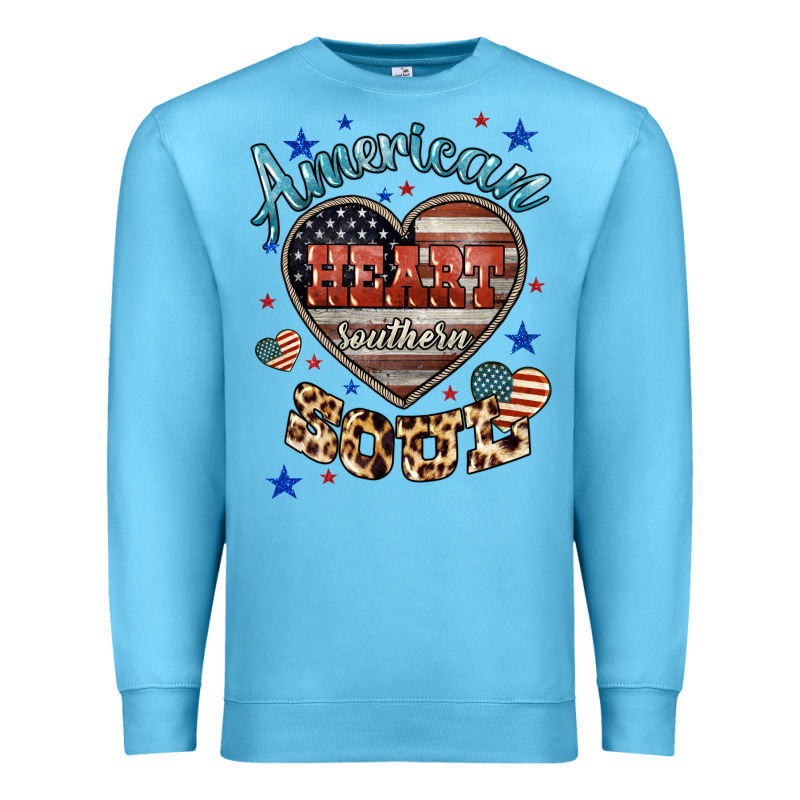 American Heart Southern Soul Premium Sweatshirt by HowdyJamesFarm | Teevron
