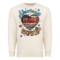 Sandshell American heart southern soul Premium Sweatshirt - HowdyJamesFarm