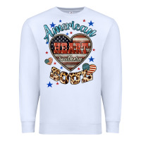 White American heart southern soul Premium Sweatshirt - HowdyJamesFarm