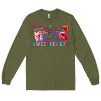 Army Green my class is full of sweethearts Long Sleeve Tee - NancyCooperArtShop