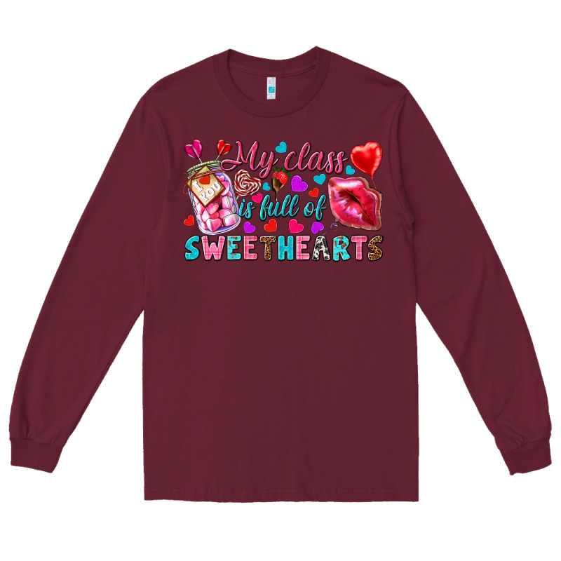 My Class Is Full Of Sweethearts Long Sleeve Tee by NancyCooperArtShop | Teevron
