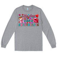 Heather Grey my class is full of sweethearts Long Sleeve Tee - NancyCooperArtShop