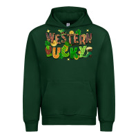 Forest Green western lucky St. Patricks Day Urban Hoodie - FaDigitalArtStudio